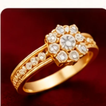 Illustrative Gold Statement Ring product photograph